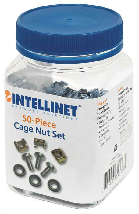 Cage Nut Set (50 Pack), M6 Nuts, Bolts and Washers - 711081