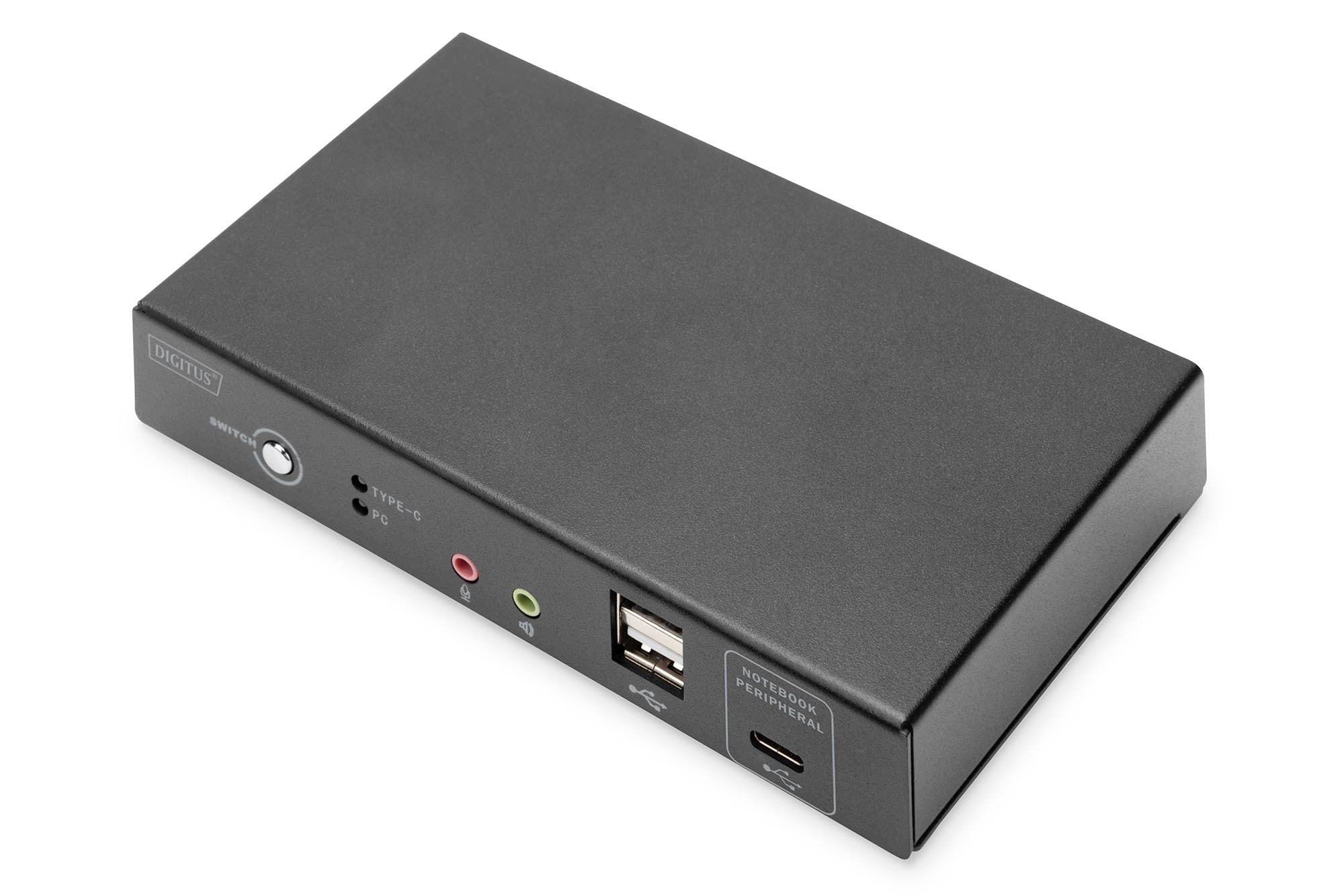 DIGITUS 2-portars USB-C KVM 4K30Hz - DS-12901