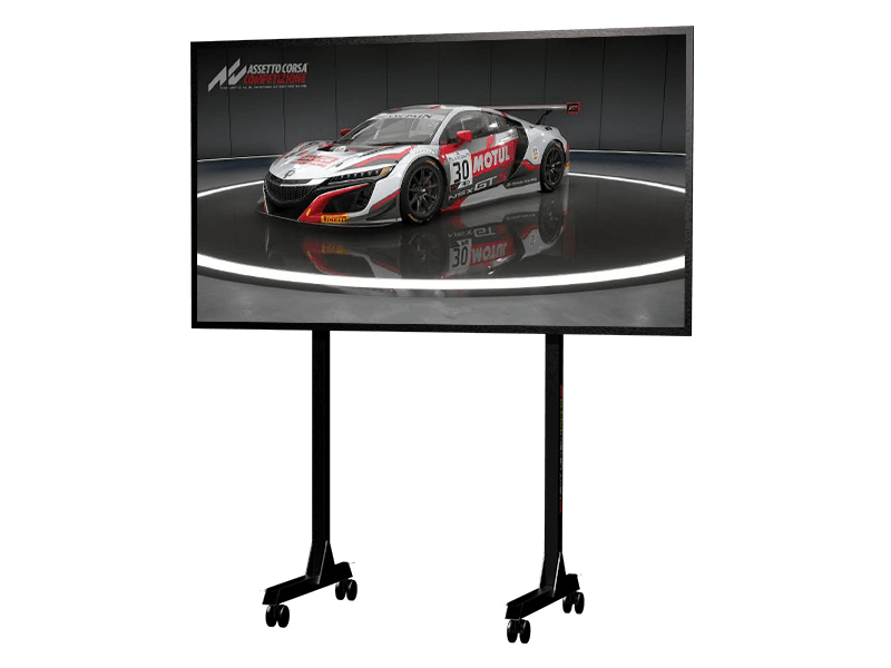 Next Level Racing FREE-STANDING SINGLE MNTR STAND 24-85IN 75X75 TO 450X660MM VESA - 70 kg - Black - 2.16 m (85") - 12 kg - 940 mm - 480 mm