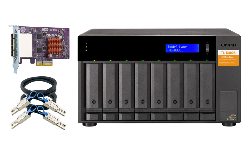 QNAP TL-D800S - Tour - 8 baies - 2,5"/3,5" SATA 6 Gbit/s