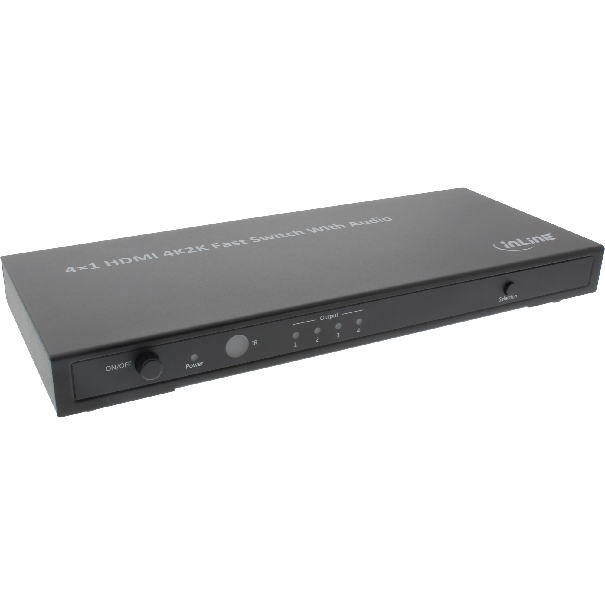 Commutateur HDMI 4K InLine 4x1 avec audio