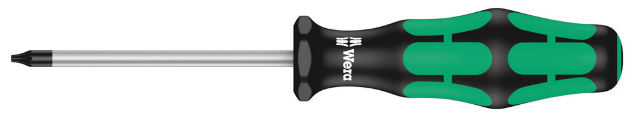 Tournevis Wera 367 pour vis TORX® - 22 mm - 13 cm - 22 mm - 20 g - Noir/vert