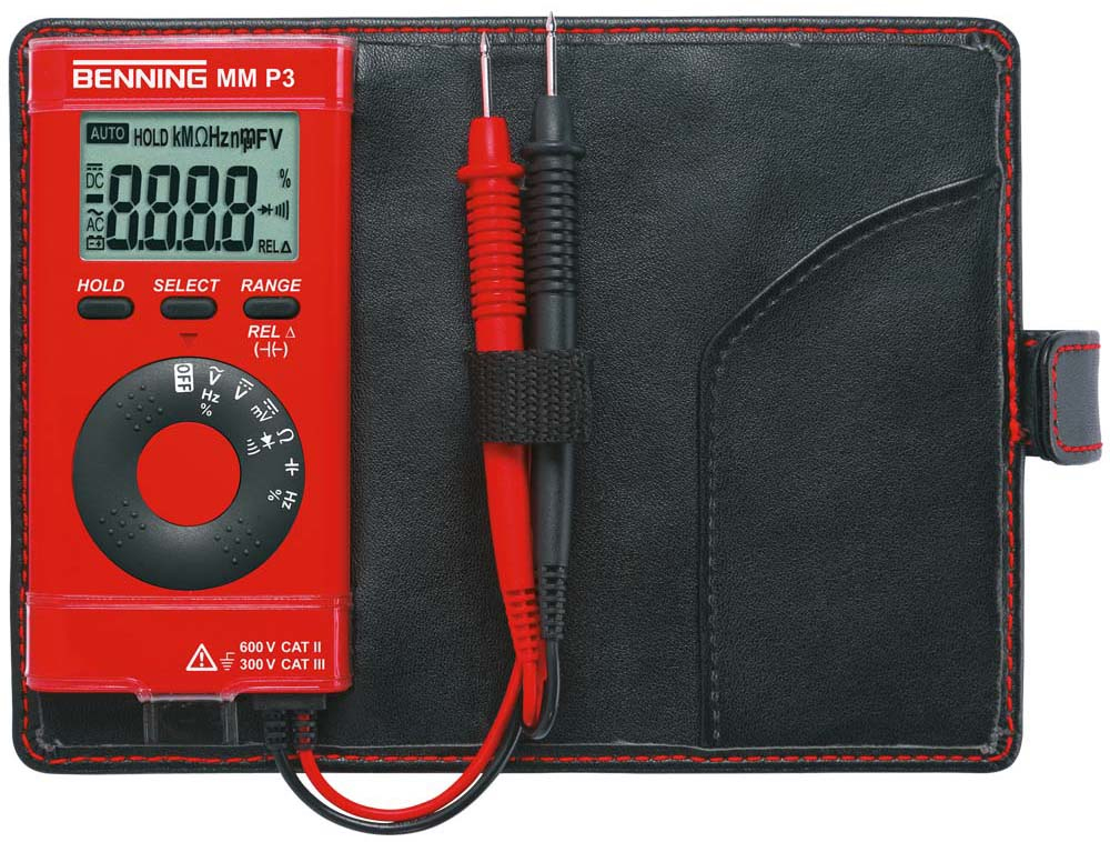 Benning MM P3 LCD Pile alcaline 1,5 V 132 mm 86 mm