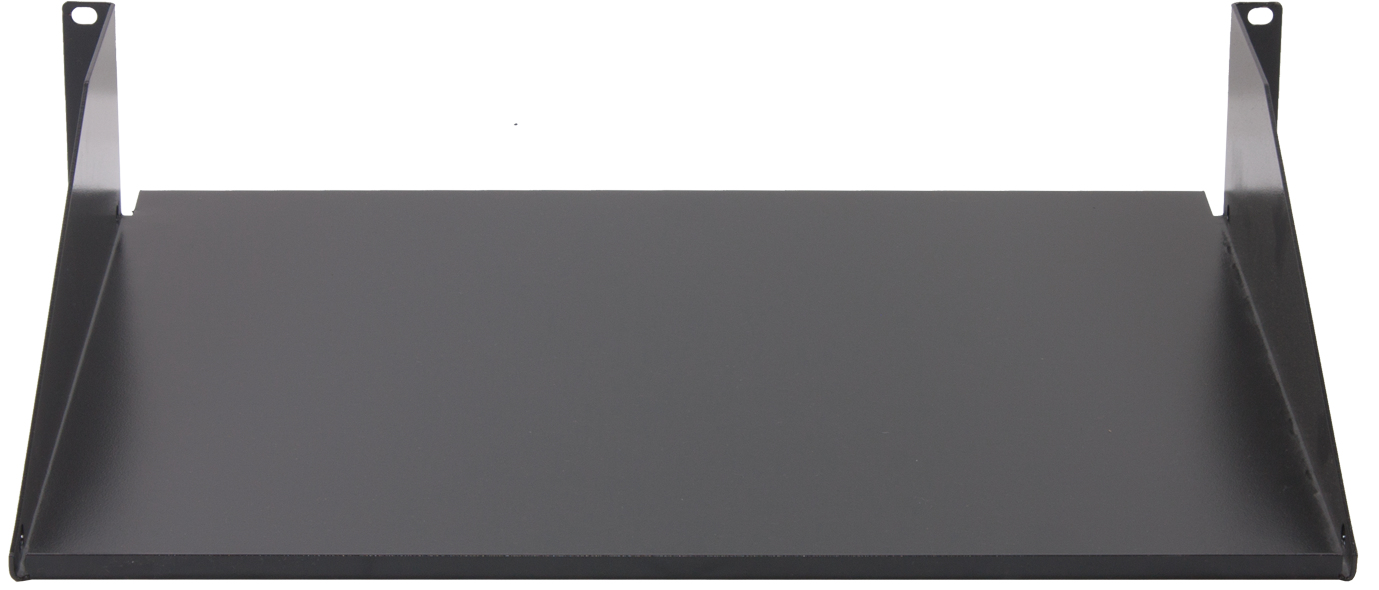 Rockstable 2U 19" Étagère Rack Acier Noir Ovale