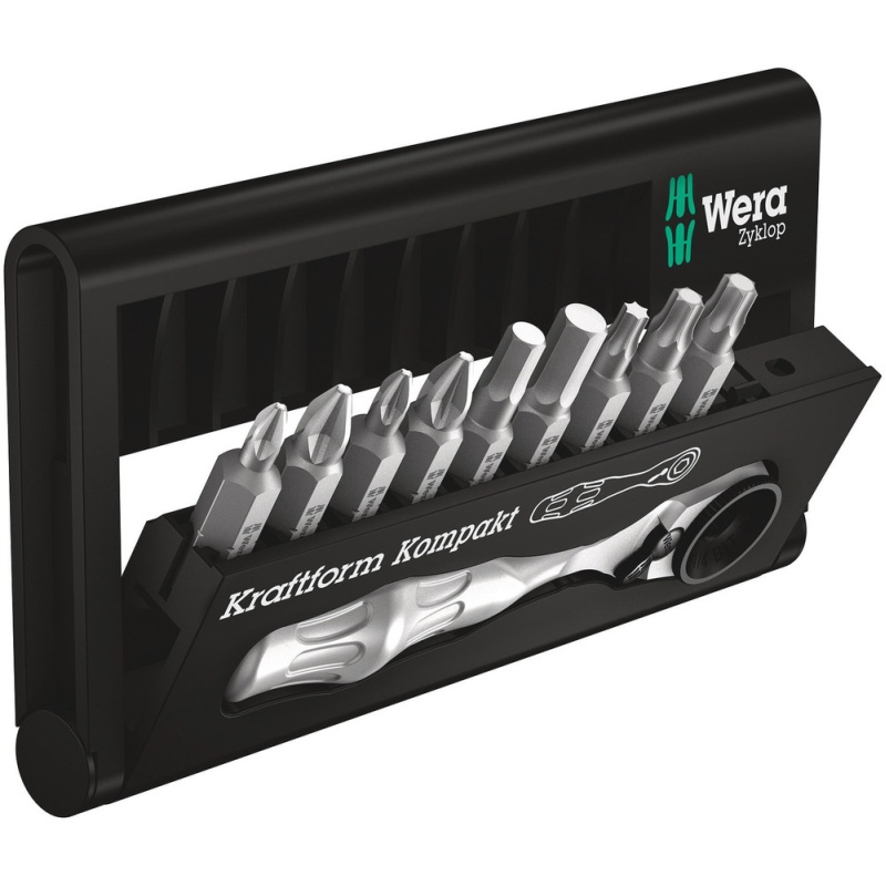 Wera BC 10 Zyklop Mini BT 1 - 10 pièces - Hexagonal - 25,4 / 4 mm (1 / 4")