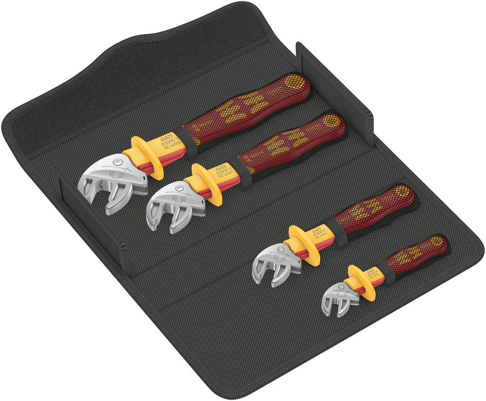 Jeu de 4 clés à molette Wera 6004 Joker VDE 1 jeu