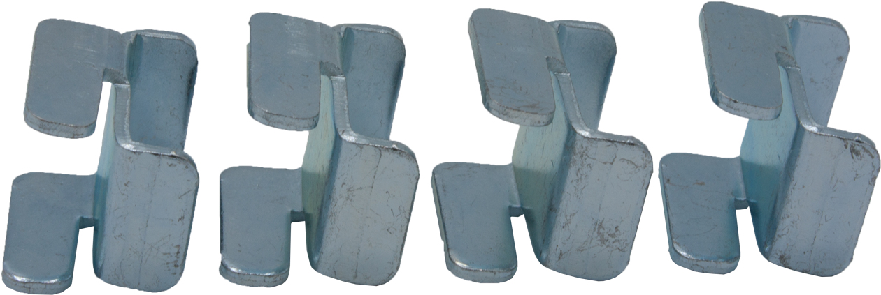 Rockstable 19" Jeu de connecteurs SPCC Acier Argent 4 pcs