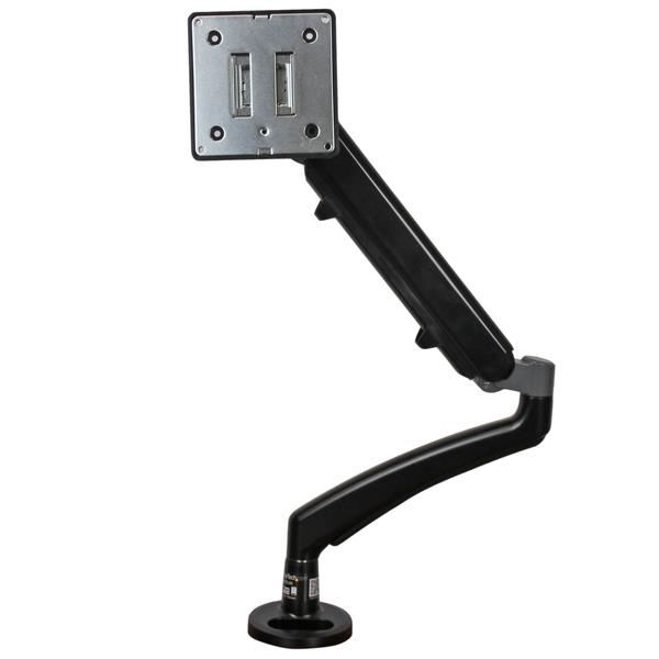 StarTech Single Desk-Mount Monitor Arm - Full Motion Articulating - Steel - Clamp - 7 kg - 30.5 cm (12") - 86.4 cm (34") - 100 x 100 mm - Black - ARMSLIM
