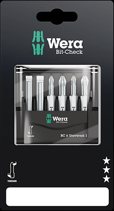 Wera 05073410001 - 6 pc(s) - Phillips - Pozidriv - Slot - PH 1 - PH 2 - PZ 1 - PZ 2 - 175 mm - 15 mm