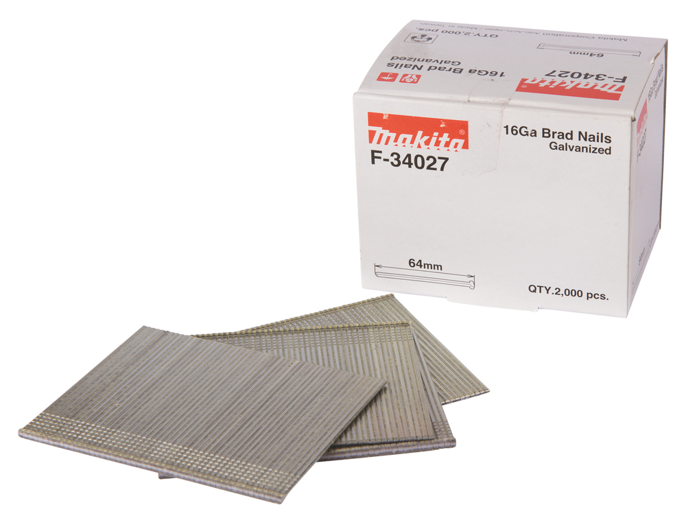Makita F-34027 Galvanisé 64mm 2000pcs