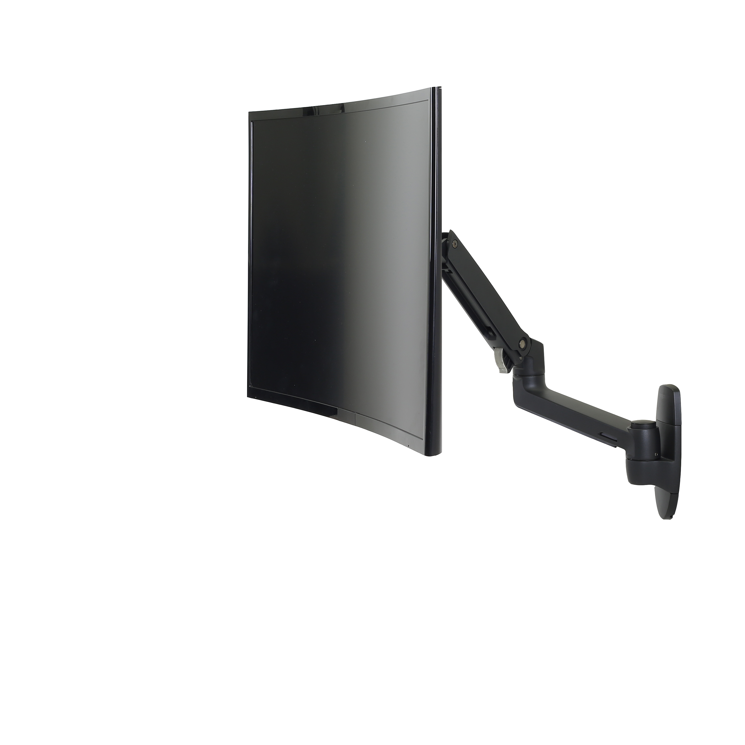 Bras mural pour écran Ergotron Série LX (noir mat) - Vis - 11,3 kg - 50,8 cm (20") - 86,4 cm (34") - 100 x 100 mm - Noir