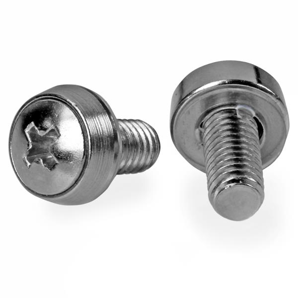 Vis pour rack de serveur StarTech 12-24, paquet de 50, nickelées