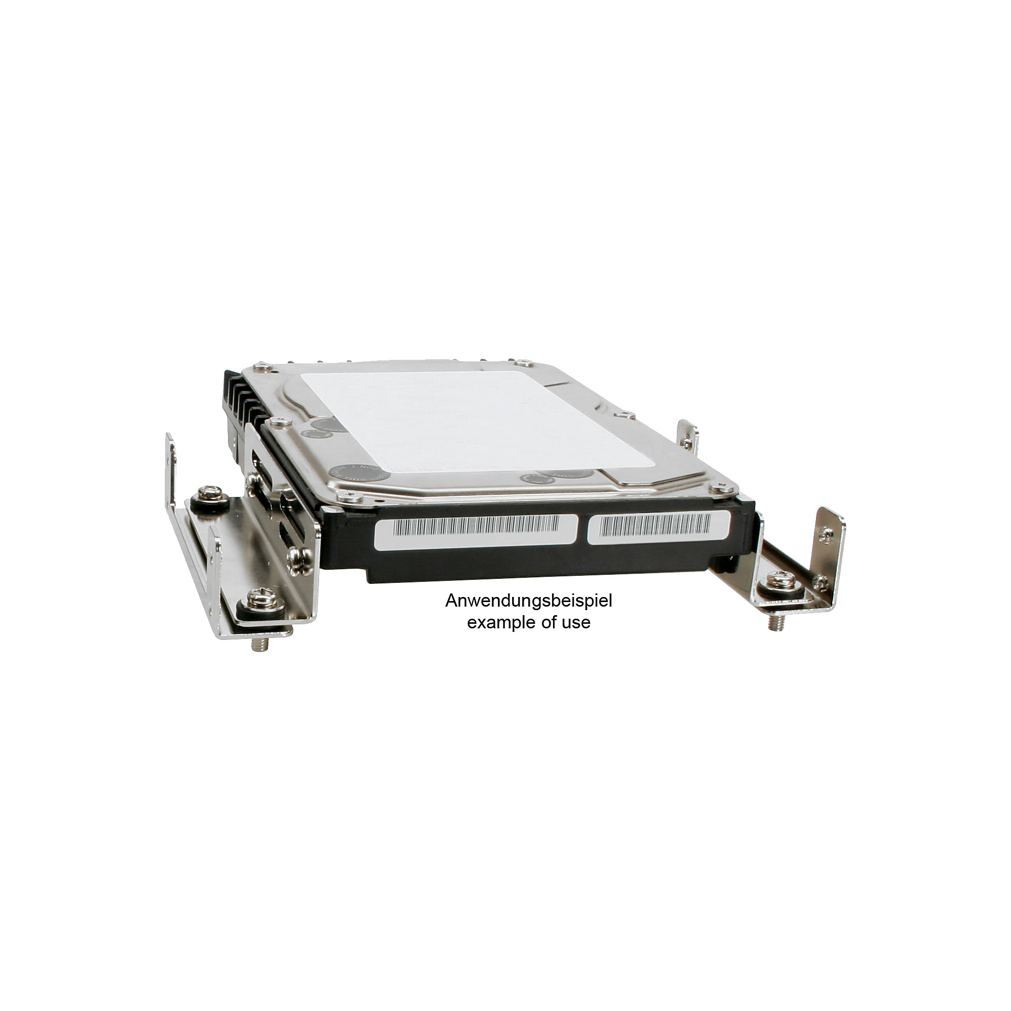 Support anti-vibration pour disque dur InLine 5,25 à 3,5"