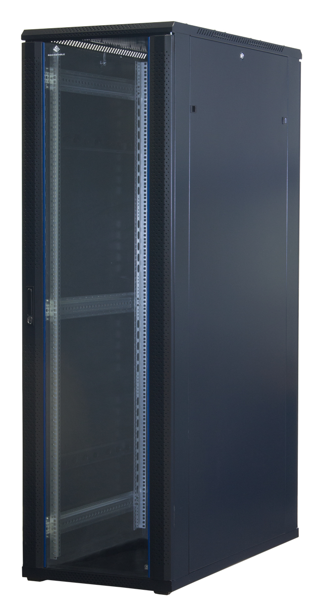Rockstable 42U 19" Armoire de serveur en verre trempé autoportante