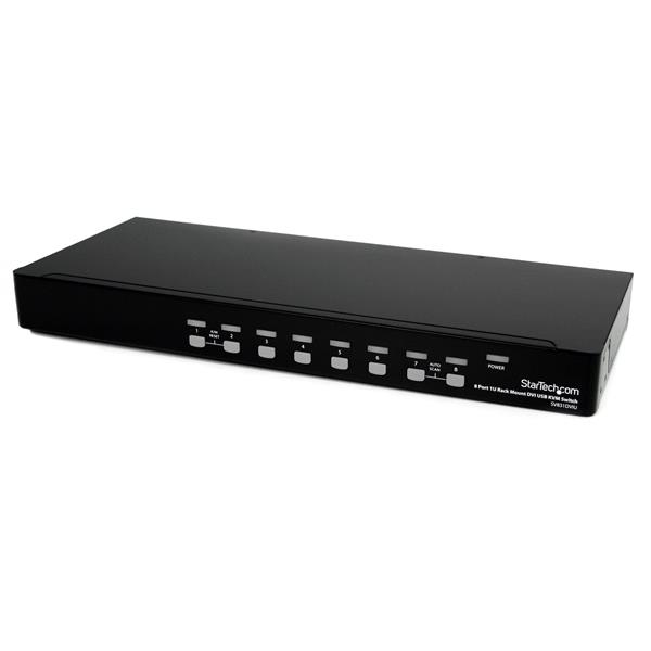StarTech – commutateur KVM USB DVI, 8 ports, 1U, montage en rack