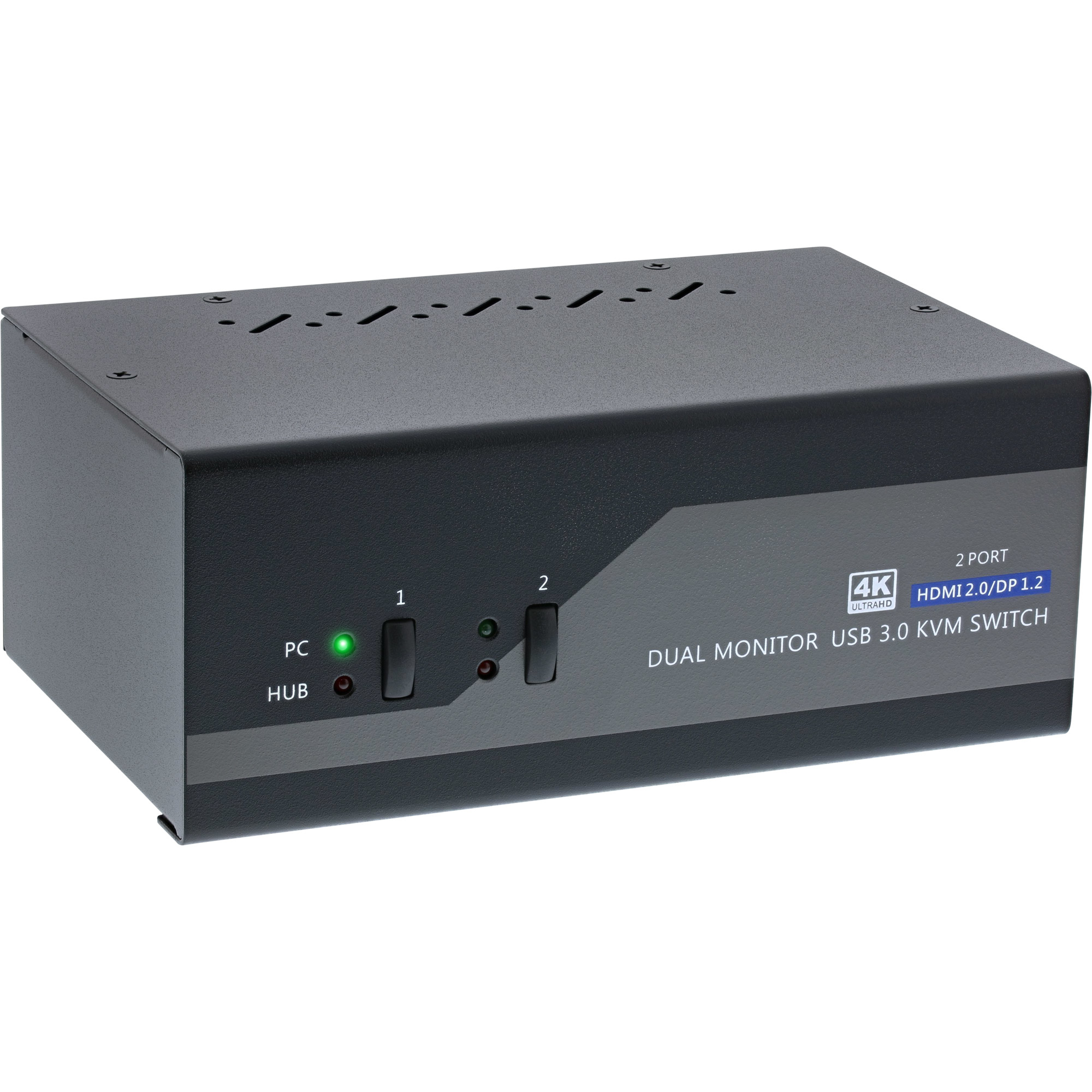 Commutateur KVM HDMI 4K double DP 2 ports en ligne
