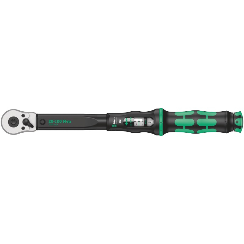 Wera Click-Torque C 2 - Clé à douille - 1 pièce(s) - Noir, Vert