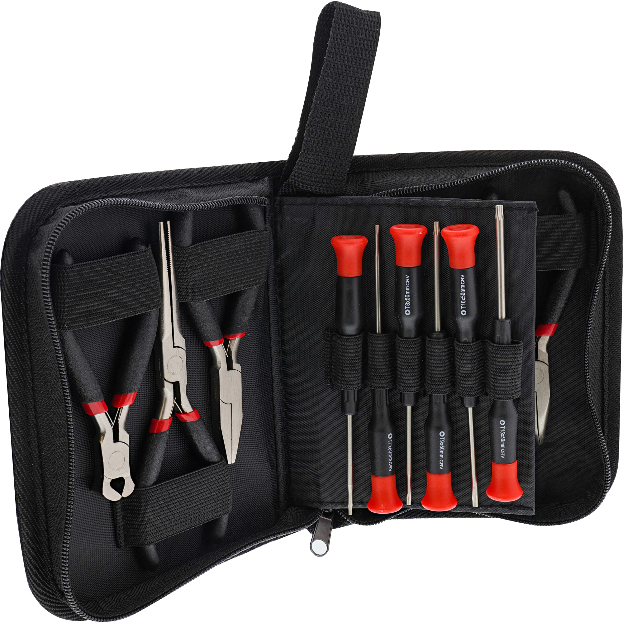 Ensemble de pinces et de tournevis de précision InLine 19 pièces.