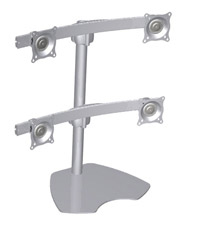 Chief Quad Monitor Table Stand - Silver - KTP440S