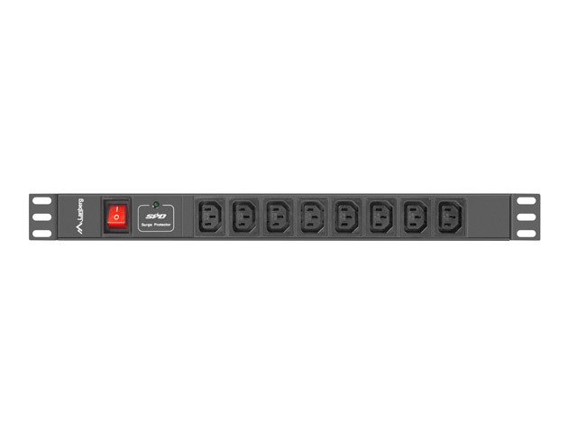 PDU-08I-0200-C20-BK : PDU 1U à 8 sockets, C13, noir