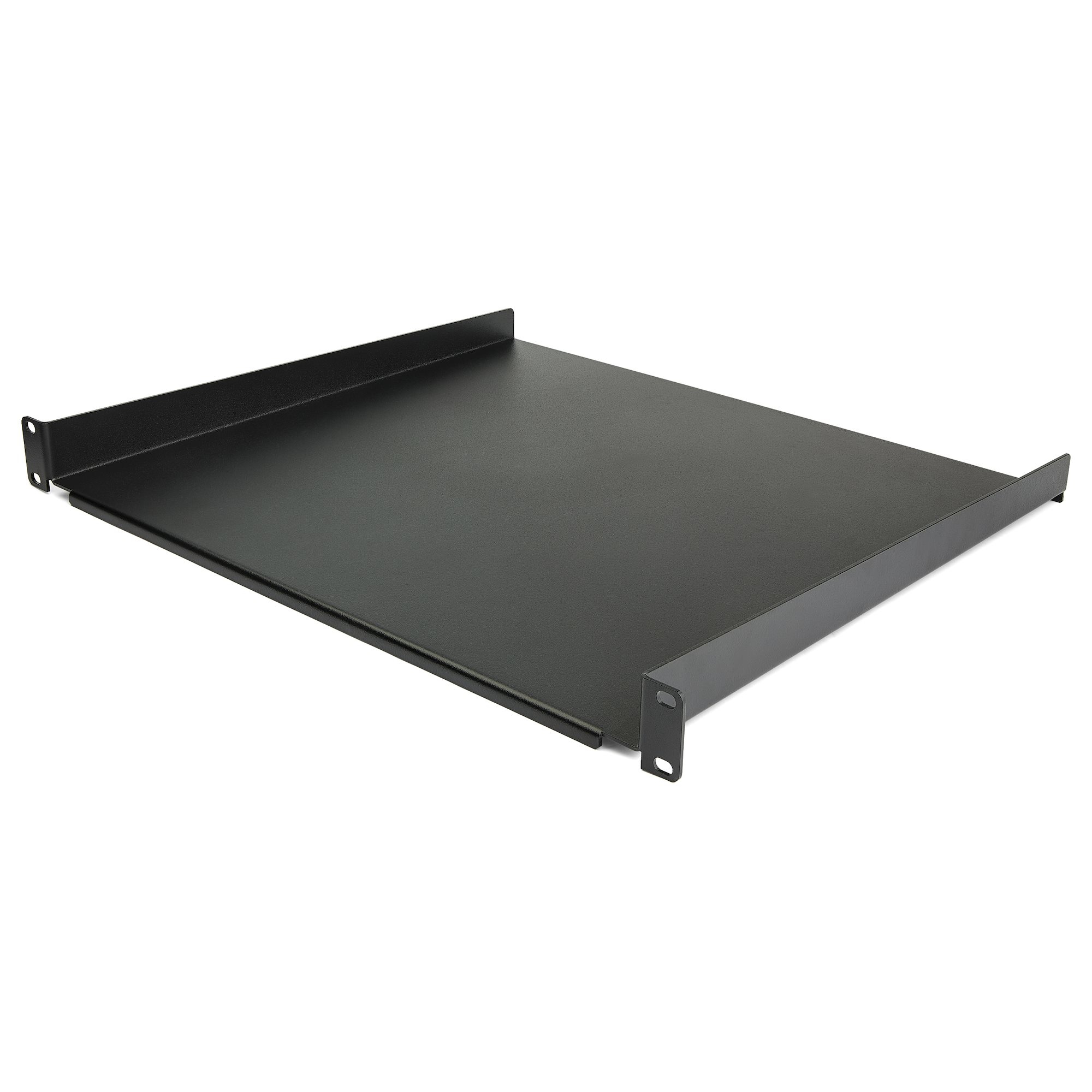 StarTech CABSHELF116 Server Cabinet Shelf (1U, 40.60cm (16") Deep, 1U Server Rack Shelf for 48.30cm (19") Network Equipment) - Rack - Shelf - Black - 1U - 40.6 cm (16") - CABSHELF116