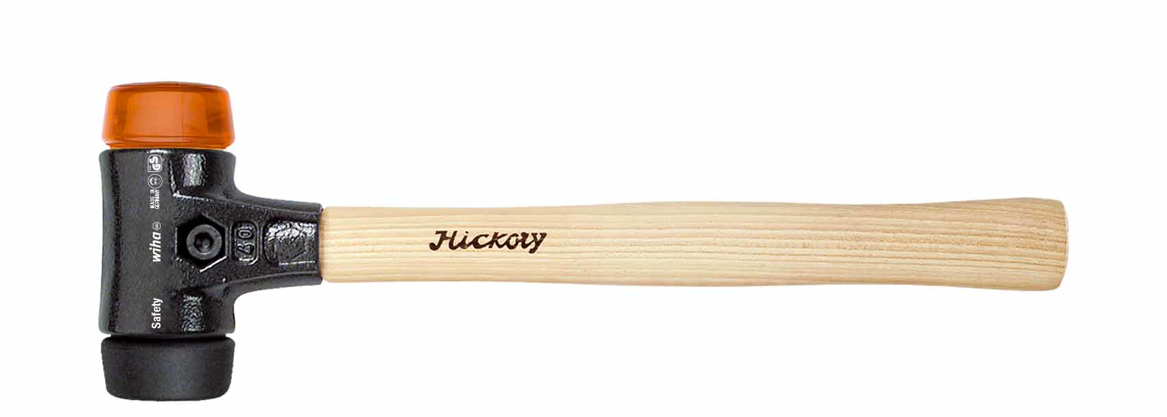 Wiha 26611 Marteau à billes - Manche en bois traditionnel et tête en acier