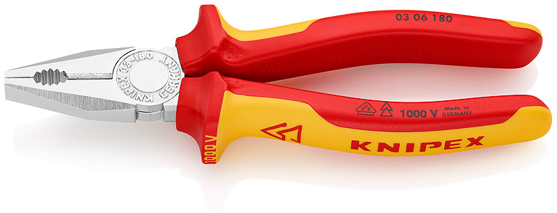 KNIPEX Pince universelle VDE 180 mm