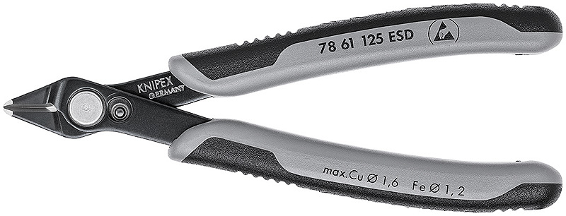 KNIPEX 78 61 125 Pince coupante latérale ESD - Protection ESD