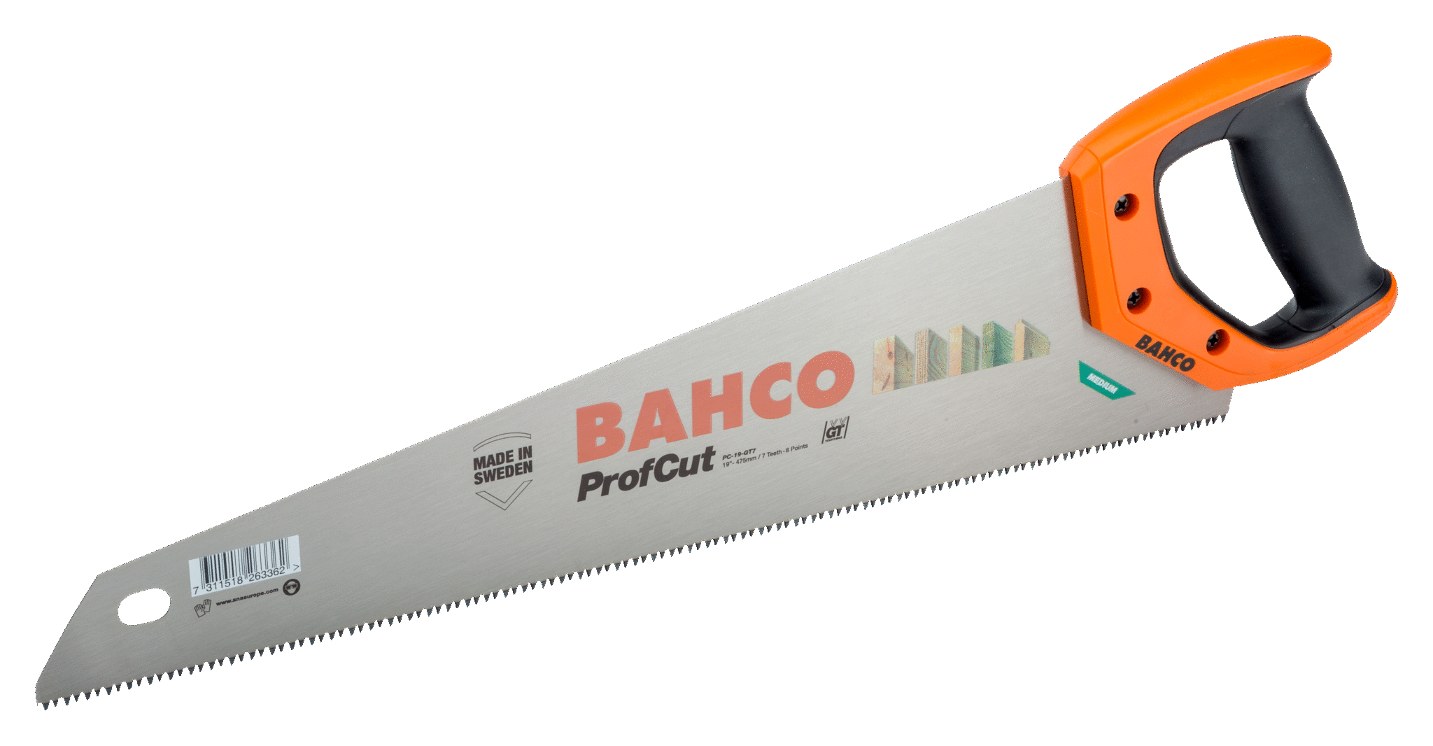 Bahco PC-22-GT7 Scie à dos 550mm pour une coupe efficace du bois