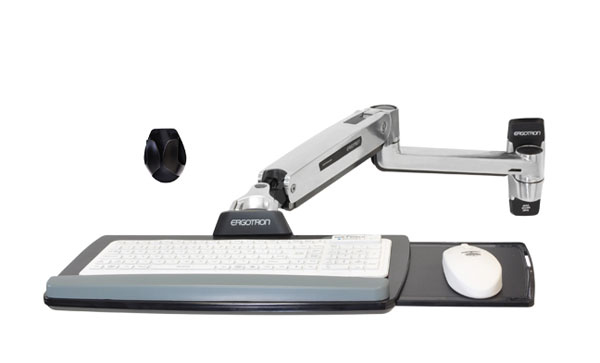 Bras clavier mural Ergotron LX assis-debout - 6,5 kg