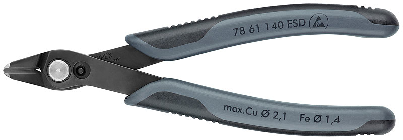 KNIPEX 78 61 140 ESD - Acier inoxydable - Noir