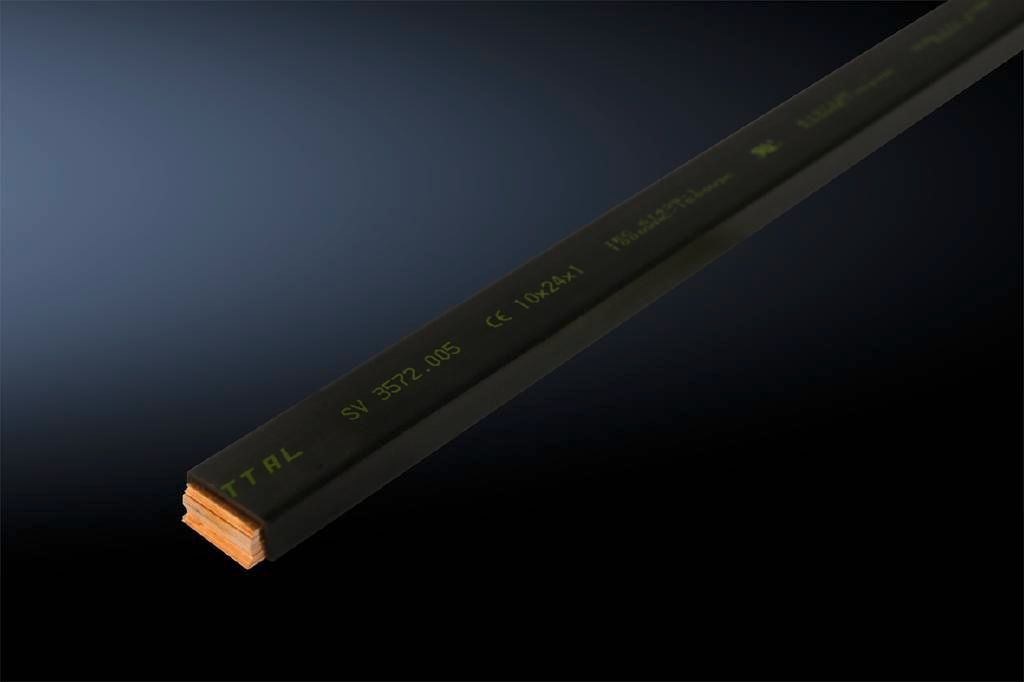 Fil machine en cuivre Rittal, laminé 10x24mm, 2m de long SV 3572.005