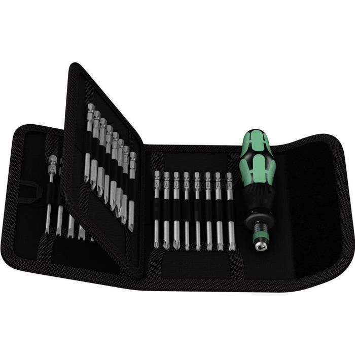 Wera Kraftform Kompakt 62 - Noir/Vert - Noir