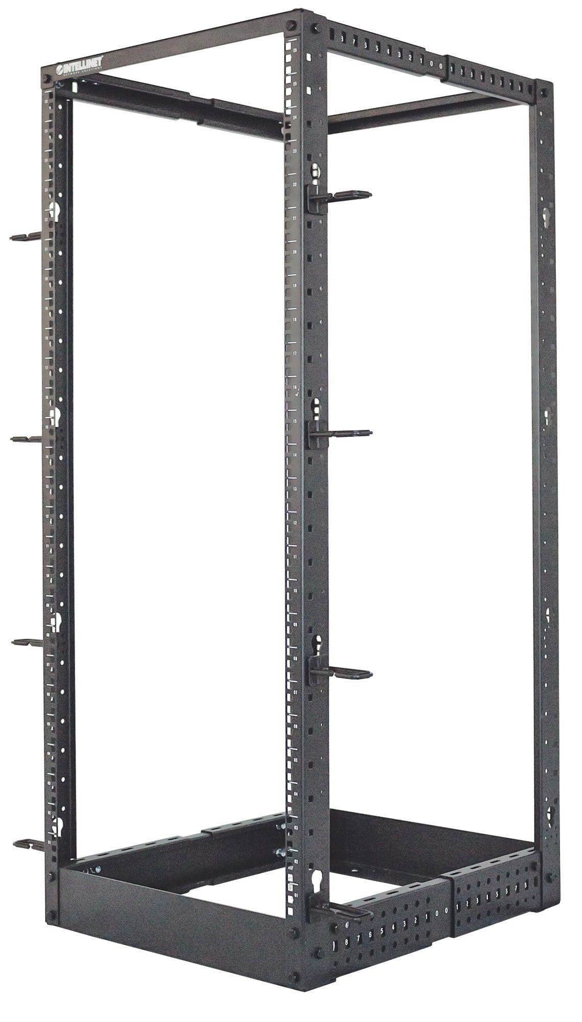 Open frame rack (4 posts) - RAL 9005 - 26U (19") - 714242
