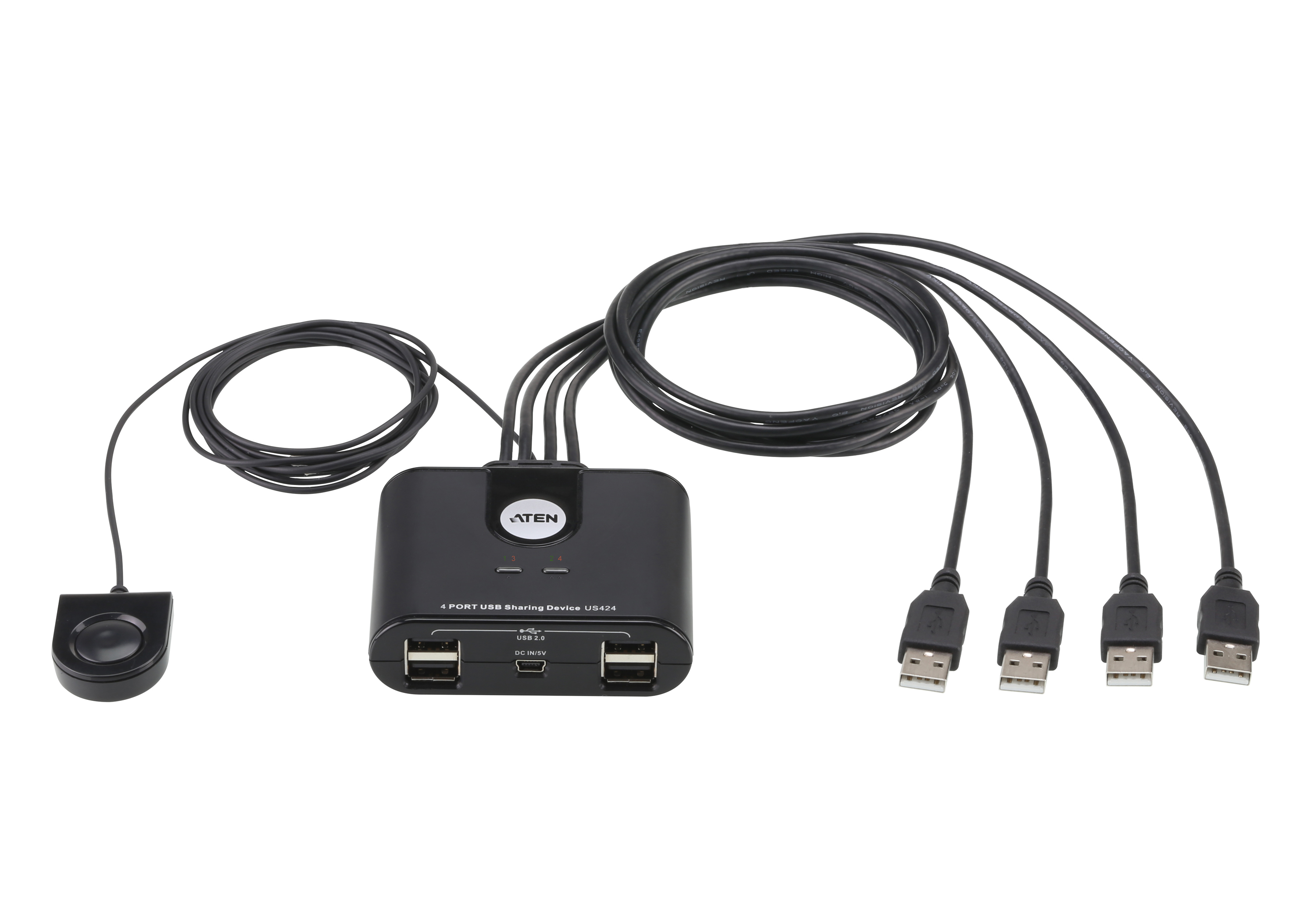 Périphérique de partage de périphériques USB 4 ports ATEN US424