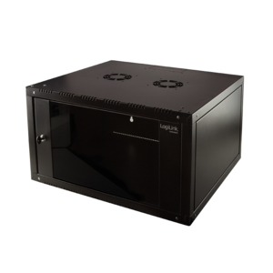 LogiLink W15E66B 15U Wall Mount Rack 70kg Black - W15E66B