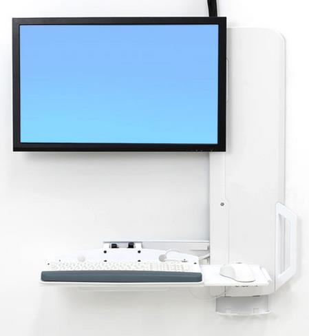 Ergotron 61-081-062 - 13,6 kg - 61 cm (24") - 75 x 75 mm - 100 x 100 mm - Réglage de la hauteur - Blanc