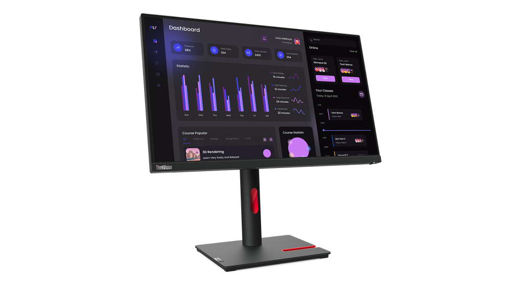Écran Lenovo ThinkVision T24i-30 23,8 pouces FHD 4 ms