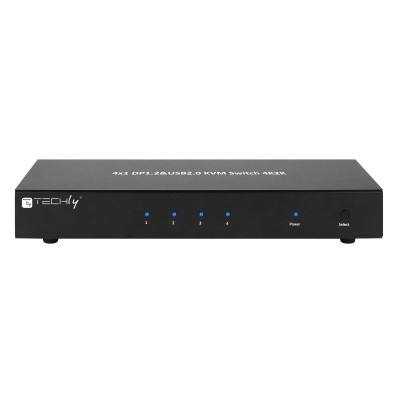 Techly IDATA-DP-KVM4 Commutateur KVM monté en rack