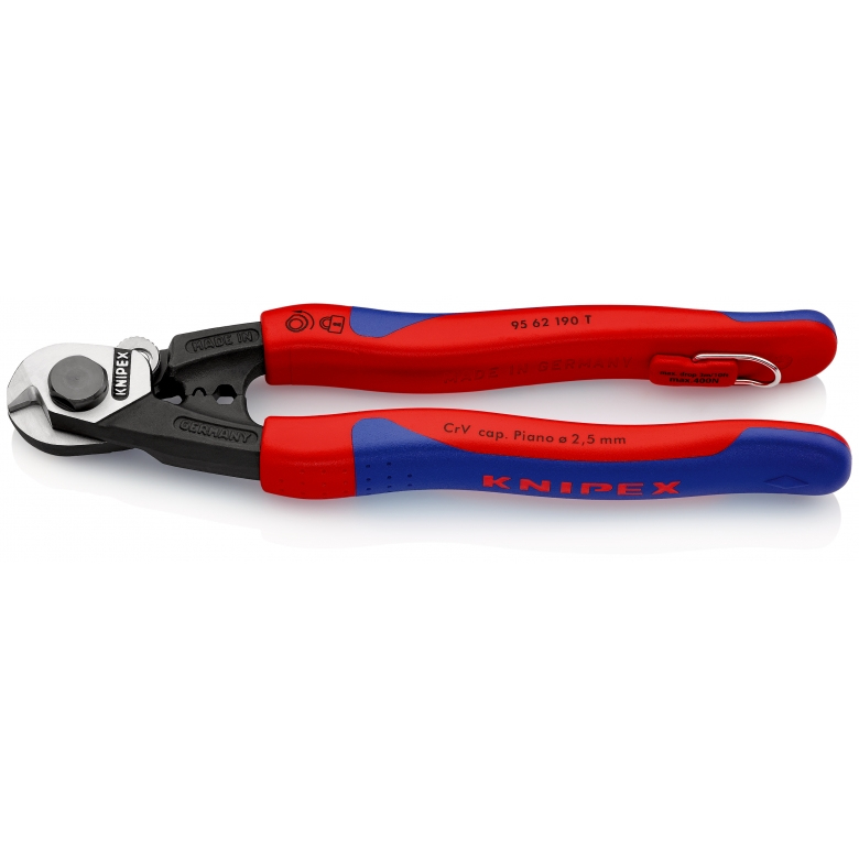 KNIPEX 95 62 190 T Coupe-fil/câble manuel - 19 cm