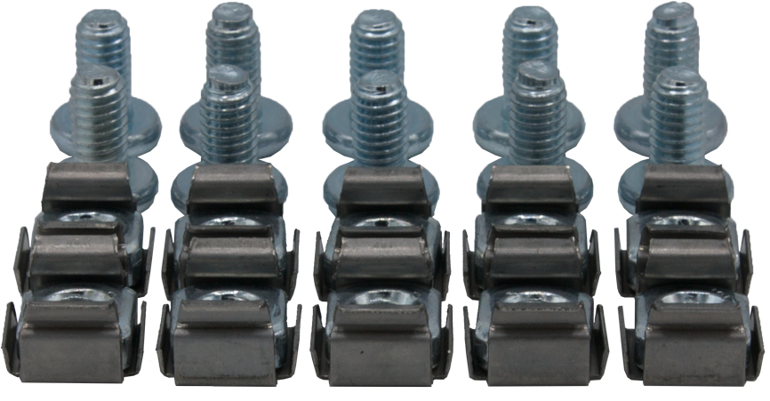 Rockstable M6 Allen Jeu de vis Rack Fastener Argent 10 pcs