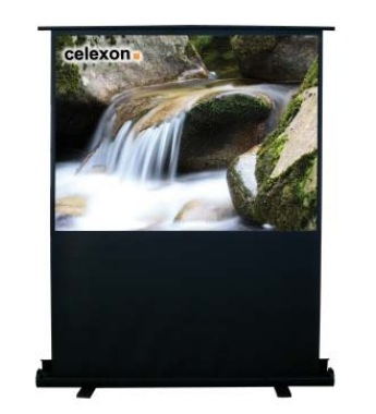 celexon 1090365 - Manuel - 194 cm - 146 cm - 4:3 - Noir - Blanc