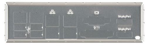 SuperMicro MCP-260-00128-0B, bouclier d'E/S 1U pour X11SCZ-F dans châssis SC510