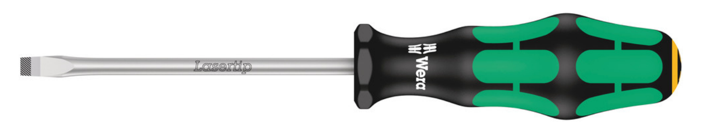 Tournevis plat Wera 334 - 33 mm - 25,5 cm - 33 mm - 61 g - Noir/vert