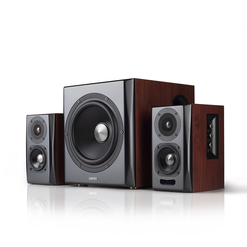 Edifier S350DB - 2.1 channels - 150 W - Universal - Black,Wood - Wood - Wireless - S350DB