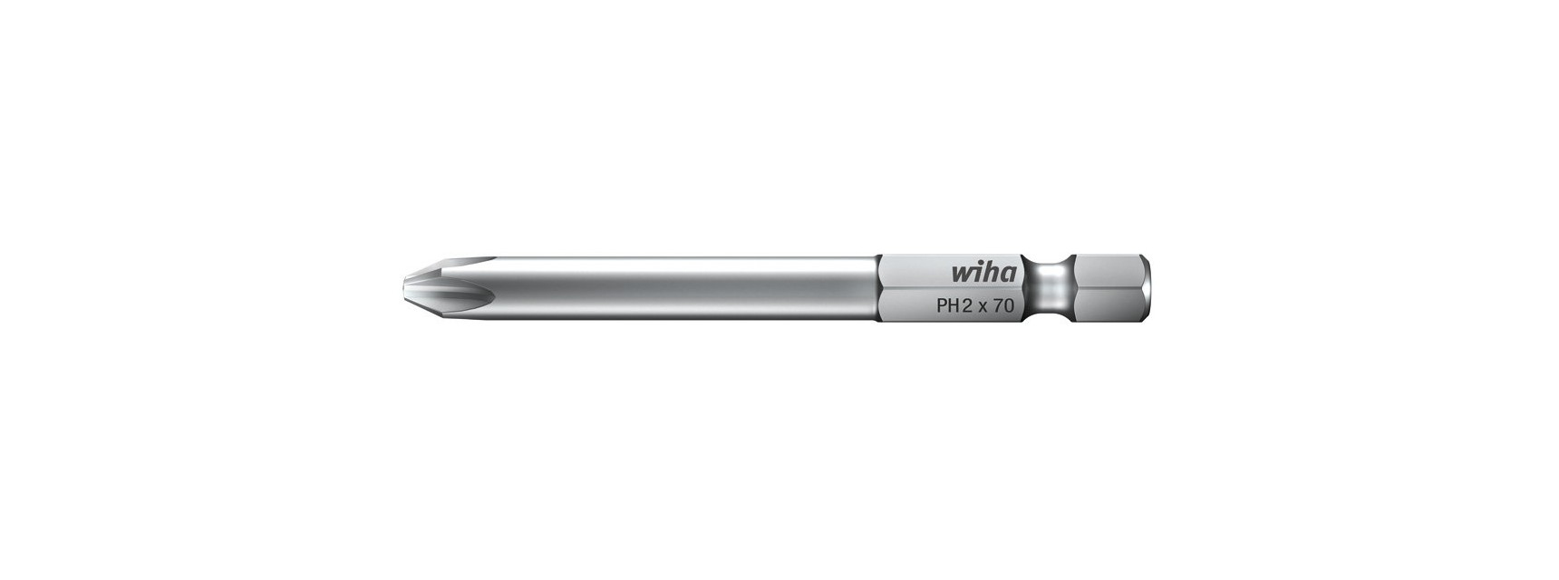 Wiha Professional Embout Phillips PH2 - Acier au chrome-vanadium E6.3