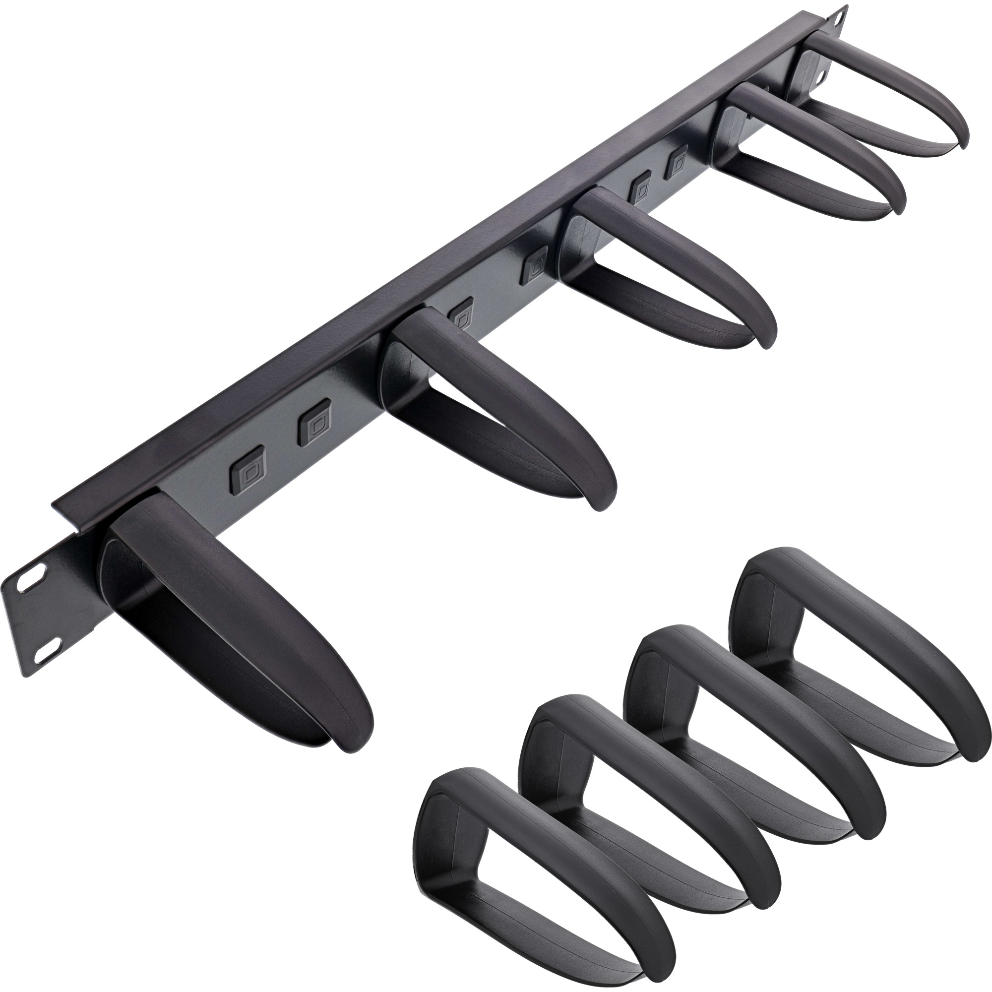 Panneau de câbles InLine 19" 9 supports