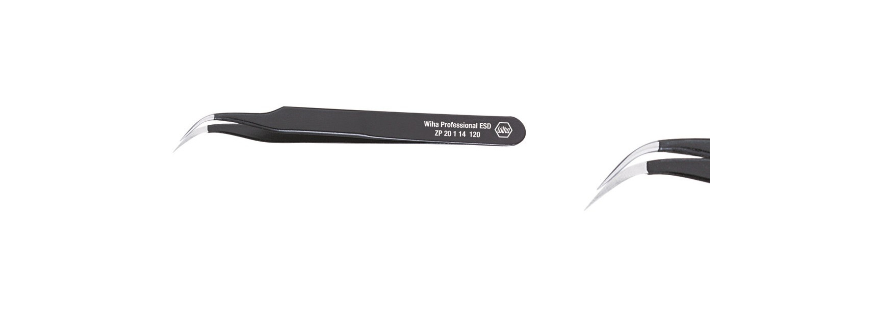 Wiha ZP 20 1 14 Outil de précision, 12 cm, noir/inoxydable, 19 g