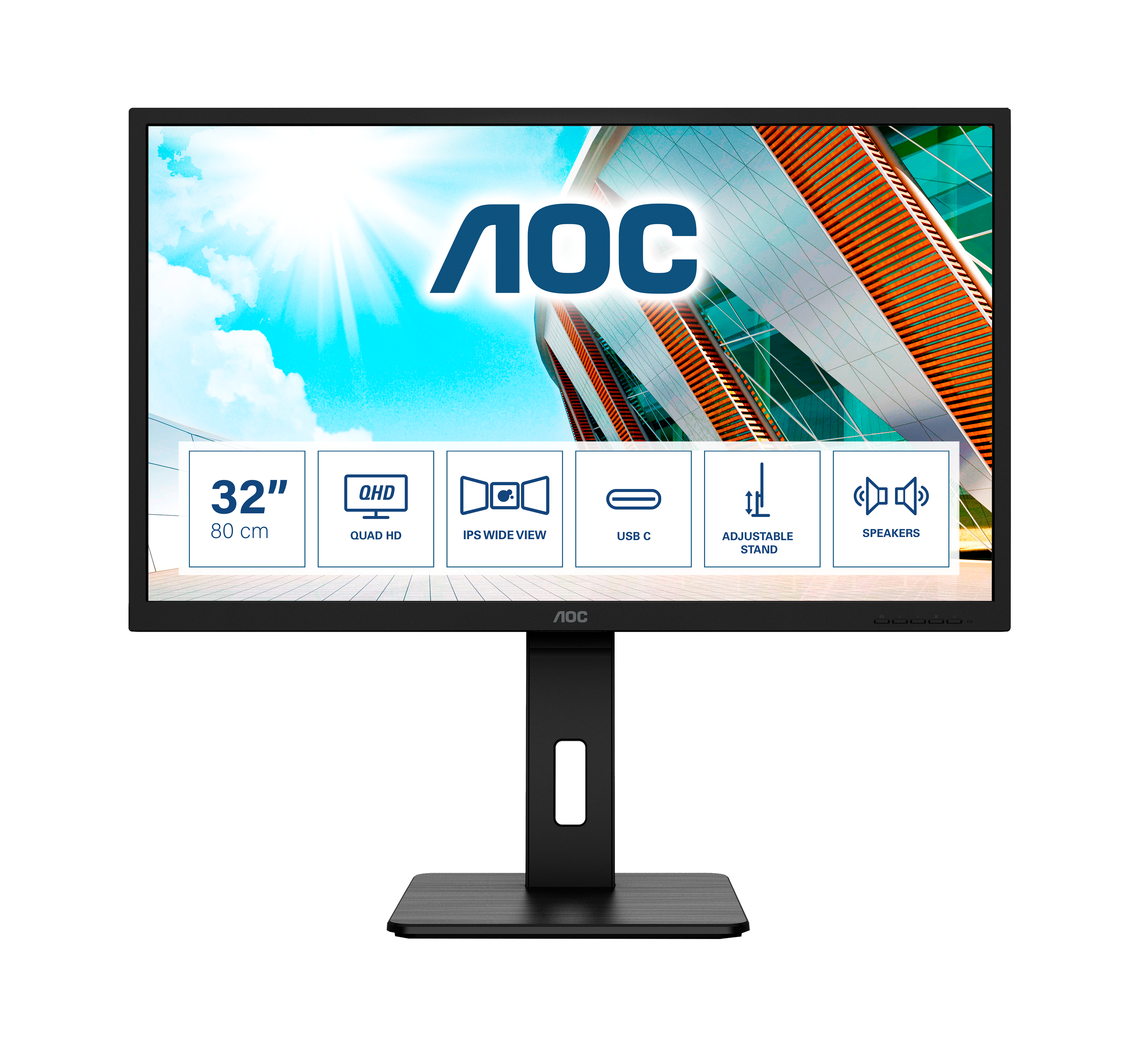 AOC Q32P2CA 31.5" 2K Ultra HD LED monitor