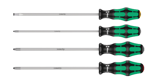 Wera 335/350/355/4 - 420 mm - 81 mm - 42 mm - 472 g - Noir/vert